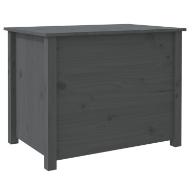 vidaXL Τραπεζάκι Σαλονιού Γκρι 71x49x55cm από Μασίφ Ξύλο Πεύκου 1 τεμ.