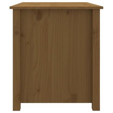 vidaXL Τραπεζάκι Σαλονιού Καφέ Μελί 71x49x55cm Μασίφ Ξύλο Πεύκου 1 τεμ.