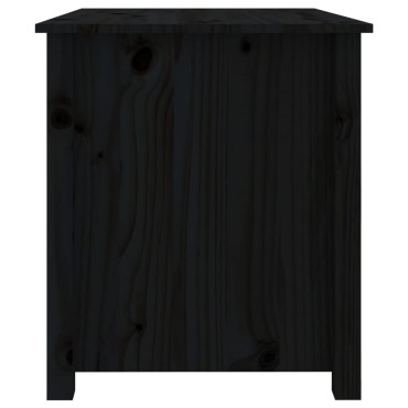 vidaXL Τραπεζάκι Σαλονιού Μαύρο 71x49x55cm Μασίφ Ξύλο Πεύκου 1 τεμ.