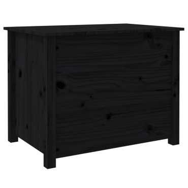 vidaXL Τραπεζάκι Σαλονιού Μαύρο 71x49x55cm Μασίφ Ξύλο Πεύκου 1 τεμ.