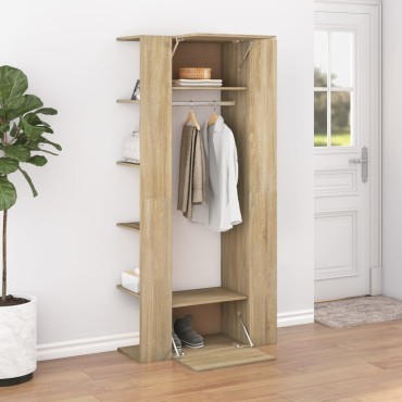 vidaXL Ντουλάπι Διαδρόμου Sonoma Δρυς 97,5x37x99cm Επεξεργ. Ξύλο 1 τεμ.