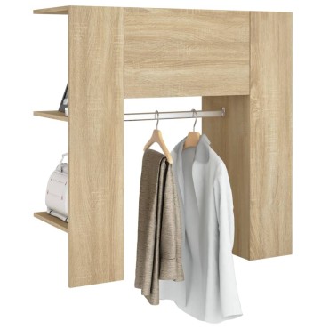 vidaXL Ντουλάπι Διαδρόμου Sonoma Δρυς 97,5x37x99cm Επεξεργ. Ξύλο 1 τεμ.