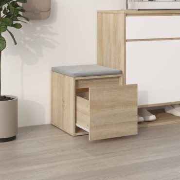 vidaXL Κουτί με Συρτάρι Sonoma Δρυς 40,5x40x40cm Επεξεργασμένο Ξύλο
