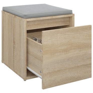 vidaXL Κουτί με Συρτάρι Sonoma Δρυς 40,5x40x40cm Επεξεργασμένο Ξύλο