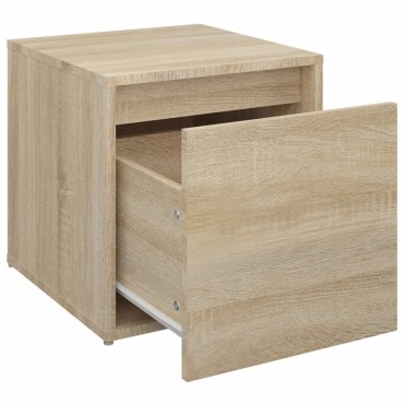 vidaXL Κουτί με Συρτάρι Sonoma Δρυς 40,5x40x40cm Επεξεργασμένο Ξύλο