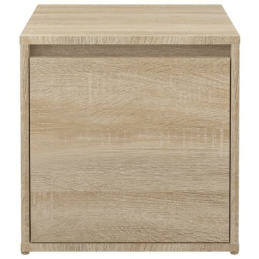 vidaXL Κουτί με Συρτάρι Sonoma Δρυς 40,5x40x40cm Επεξεργασμένο Ξύλο