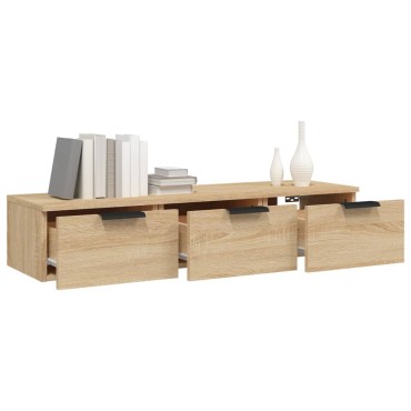 vidaXL Ντουλάπι Τοίχου Sonoma Δρυς 102x30x20cm Επεξεργασμένο Ξύλο 1 τεμ.