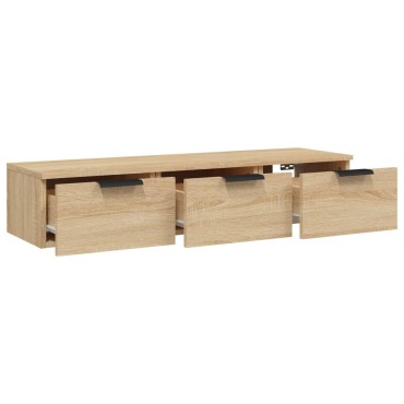 vidaXL Ντουλάπι Τοίχου Sonoma Δρυς 102x30x20cm Επεξεργασμένο Ξύλο 1 τεμ.
