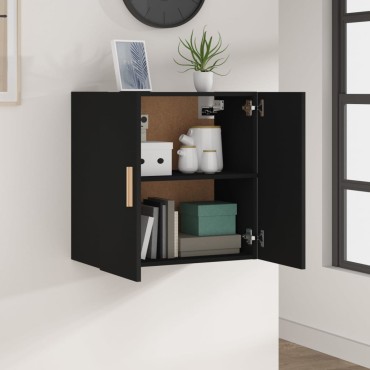 vidaXL Ντουλάπι Τοίχου Μαύρο 60x30x60cm από Επεξεργασμένο Ξύλο 1 τεμ.