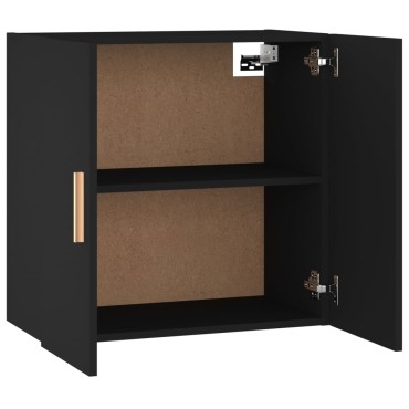 vidaXL Ντουλάπι Τοίχου Μαύρο 60x30x60cm από Επεξεργασμένο Ξύλο 1 τεμ.