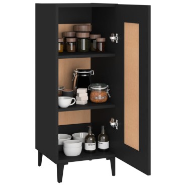 vidaXL Ντουλάπι Μαύρο 34,5x34x90cm από Επεξεργασμένο Ξύλο 1 τεμ.
