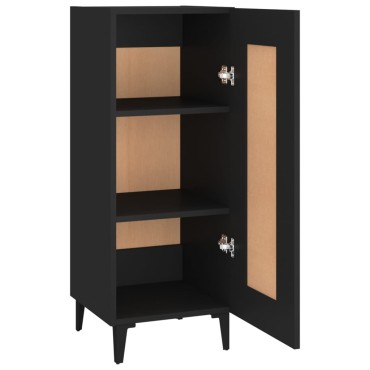 vidaXL Ντουλάπι Μαύρο 34,5x34x90cm από Επεξεργασμένο Ξύλο 1 τεμ.