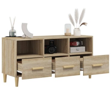 vidaXL Έπιπλο Τηλεόρασης Sonoma Δρυς 102x36x50cm Επεξεργ. Ξύλο
