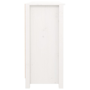 vidaXL Μπουφές Λευκός 100x35x75cm από Μασίφ Ξύλο Πεύκου 1 τεμ.
