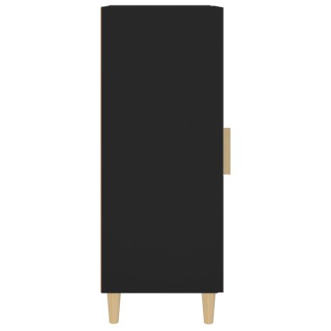 vidaXL Ντουλάπι Μαύρο 34,5x34x90cm από Επεξεργασμένο Ξύλο 1 τεμ.