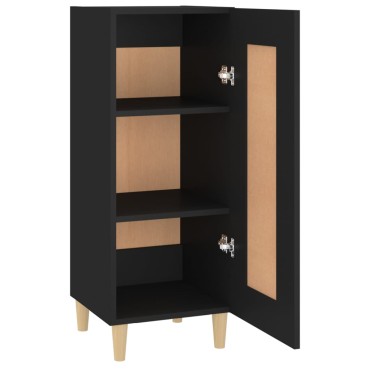 vidaXL Ντουλάπι Μαύρο 34,5x34x90cm από Επεξεργασμένο Ξύλο 1 τεμ.