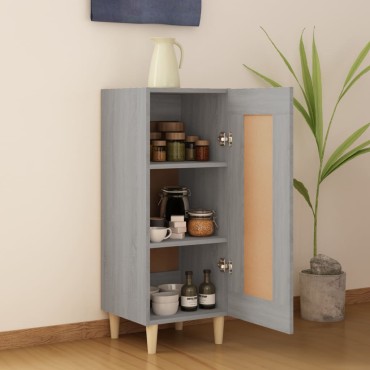 vidaXL Ντουλάπι Γκρι Sonoma 34,5x34x90cm από Επεξεργασμένο Ξύλο 1 τεμ.