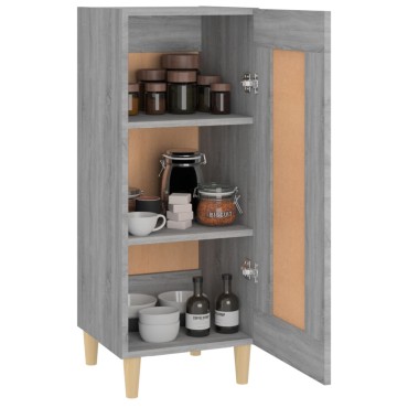 vidaXL Ντουλάπι Γκρι Sonoma 34,5x34x90cm από Επεξεργασμένο Ξύλο 1 τεμ.