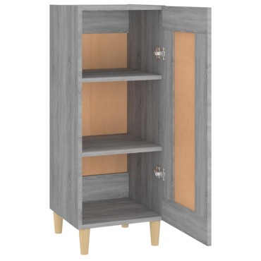 vidaXL Ντουλάπι Γκρι Sonoma 34,5x34x90cm από Επεξεργασμένο Ξύλο 1 τεμ.