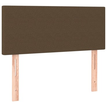 vidaXL Κεφαλάρι Κρεβατιού Σκούρο Καφέ 80x5x78/88cm Υφασμάτινο 1 τεμ.
