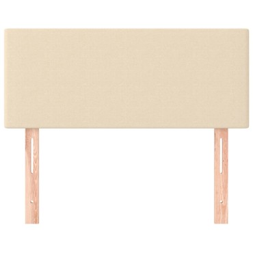 vidaXL Κεφαλάρι Κρεβατιού Κρεμ 80x5x78/88cm Υφασμάτινο 1 τεμ.
