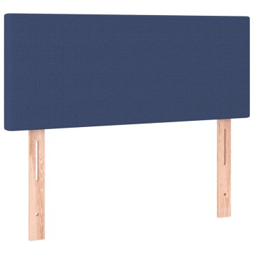 vidaXL Κεφαλάρι Κρεβατιού Μπλε 90x5x78/88cm Υφασμάτινο 1 τεμ.
