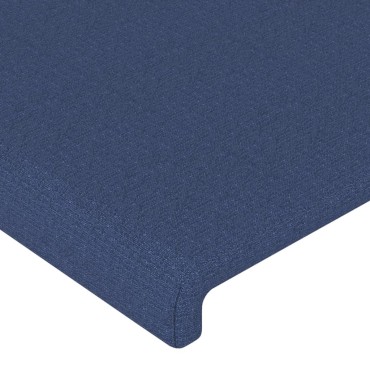vidaXL Κεφαλάρι Κρεβατιού Μπλε 90x5x78/88cm Υφασμάτινο 1 τεμ.