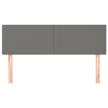vidaXL Κεφαλάρια Κρεβατιού 2 τεμ. Σκ. Γκρι 72x5x78/88cm Υφασμάτινα