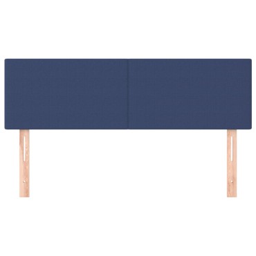 vidaXL Κεφαλάρια Κρεβατιού 2 τεμ. Μπλε 72x5x78/88cm Υφασμάτινα