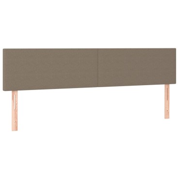 vidaXL Κεφαλάρια Κρεβατιού 2 τεμ. Taupe 100x5x78/88cm Υφασμάτινο