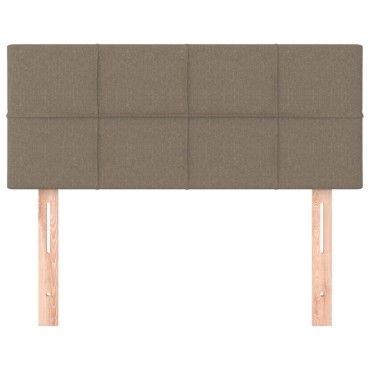 vidaXL Κεφαλάρι Κρεβατιού Taupe 90x5x78/88cm Υφασμάτινο 1 τεμ.