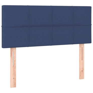 vidaXL Κεφαλάρι Κρεβατιού Μπλε 90x5x78/88cm Υφασμάτινο 1 τεμ.