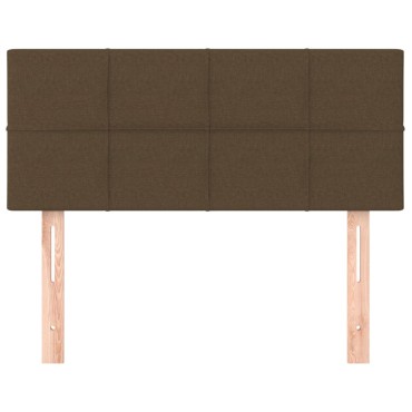 vidaXL Κεφαλάρι Κρεβατιού Σκούρο Καφέ 100x5x78/88cm Υφασμάτινο 1 τεμ.
