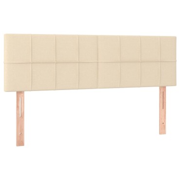 vidaXL Κεφαλάρια Κρεβατιού 2 τεμ. Κρεμ 72x5x78/88cm Υφασμάτινα