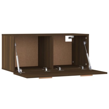 vidaXL Ντουλάπι Τοίχου Καφέ Δρυς 80x35x36,5cm Επεξεργασμένο Ξύλο 1 τεμ.