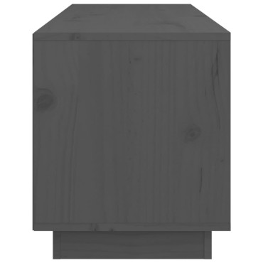 vidaXL Έπιπλο Τηλεόρασης Γκρι 105x34x40cm από Μασίφ Ξύλο Πεύκου