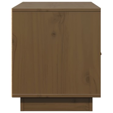 vidaXL Έπιπλο Τηλεόρασης Καφέ Μελί 80x34x40cm από Μασίφ Ξύλο Πεύκου