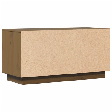 vidaXL Έπιπλο Τηλεόρασης Καφέ Μελί 80x34x40cm από Μασίφ Ξύλο Πεύκου