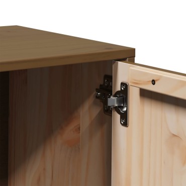 vidaXL Έπιπλο Τηλεόρασης Καφέ Μελί 80x34x40cm από Μασίφ Ξύλο Πεύκου