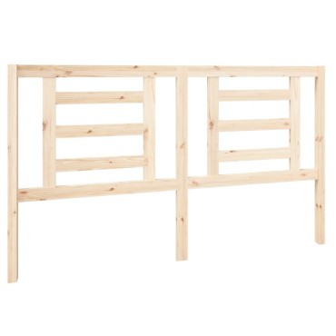 vidaXL Κεφαλάρι Κρεβατιού 166x4x100cm από Μασίφ Ξύλο Πεύκου 1 τεμ.