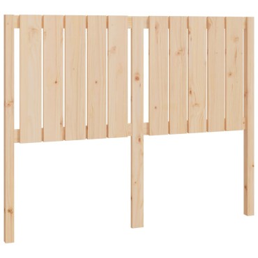 vidaXL Κεφαλάρι Κρεβατιού 125,5x4x100cm από Μασίφ Ξύλο Πεύκου 1 τεμ.
