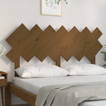 vidaXL Κεφαλάρι Κρεβατιού Μελί 151,5x3x81cm από Μασίφ Ξύλο Πεύκου 1 τεμ.