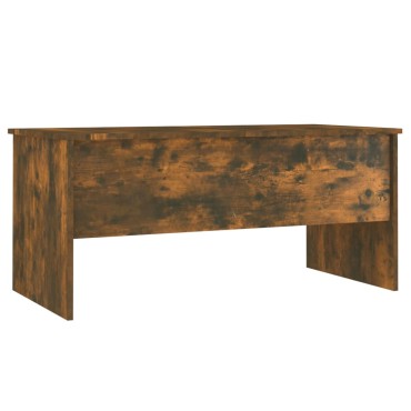 vidaXL Τραπεζάκι Σαλονιού Καπνιστή Δρυς102x50,5x46,5cm Επεξεργασμ.Ξύλο 1 τεμ.