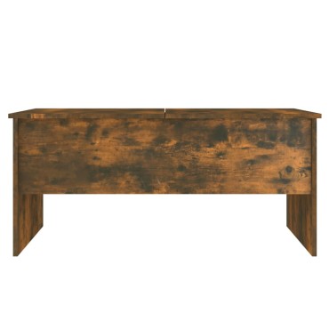 vidaXL Τραπεζάκι Σαλονιού Καπνιστή Δρυς102x50,5x46,5cm Επεξεργασμ.Ξύλο 1 τεμ.