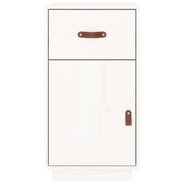 vidaXL Ντουλάπι Γραφείου Λευκό 40x50x75cm Μασίφ Ξύλο Πεύκου 1 τεμ.