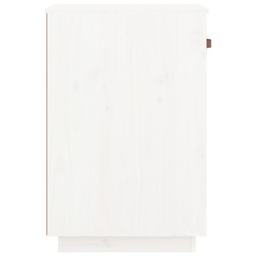 vidaXL Ντουλάπι Γραφείου Λευκό 40x50x75cm Μασίφ Ξύλο Πεύκου 1 τεμ.