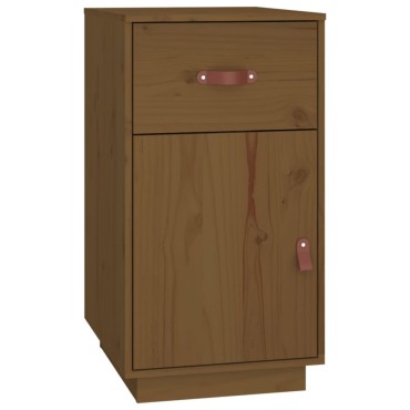 vidaXL Ντουλάπι Γραφείου Καφέ μελί 40x50x75cm Μασίφ Ξύλο Πεύκου 1 τεμ.