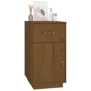vidaXL Ντουλάπι Γραφείου Καφέ μελί 40x50x75cm Μασίφ Ξύλο Πεύκου 1 τεμ.