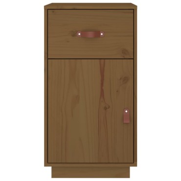 vidaXL Ντουλάπι Γραφείου Καφέ μελί 40x50x75cm Μασίφ Ξύλο Πεύκου 1 τεμ.