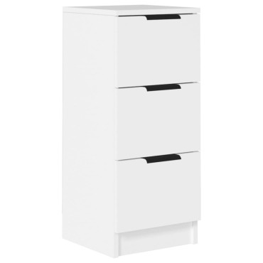 vidaXL Μπουφές Λευκά 30x30x70cm από Επεξεργασμένο Ξύλο 1 τεμ.